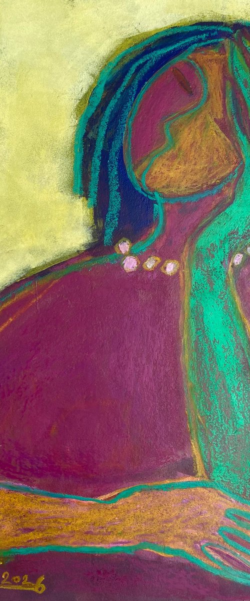 The Lady in Mauve. by Tatjana Auschew