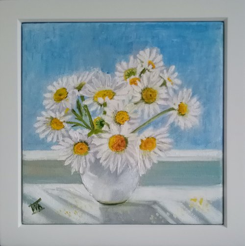 White Chamomiles in a Vase by Ira Whittaker