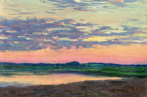 Sunset. Veliky Ustyug