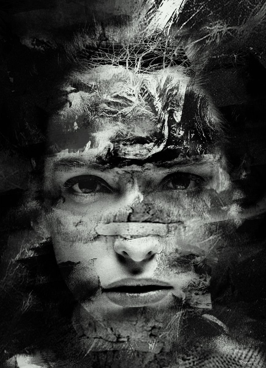 Illustrative Portrait Photograph By Bojan Jevtic, 31 X 43, Yesterday To Tomorrow, Original Artwork