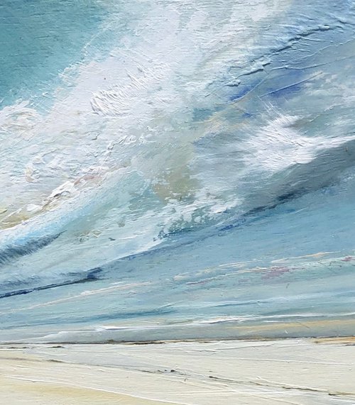 Blue Cloud small seascape by Jane Skingley