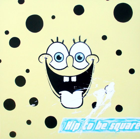 Spongebob - Hip to Be Square (Yellow Pop Art)