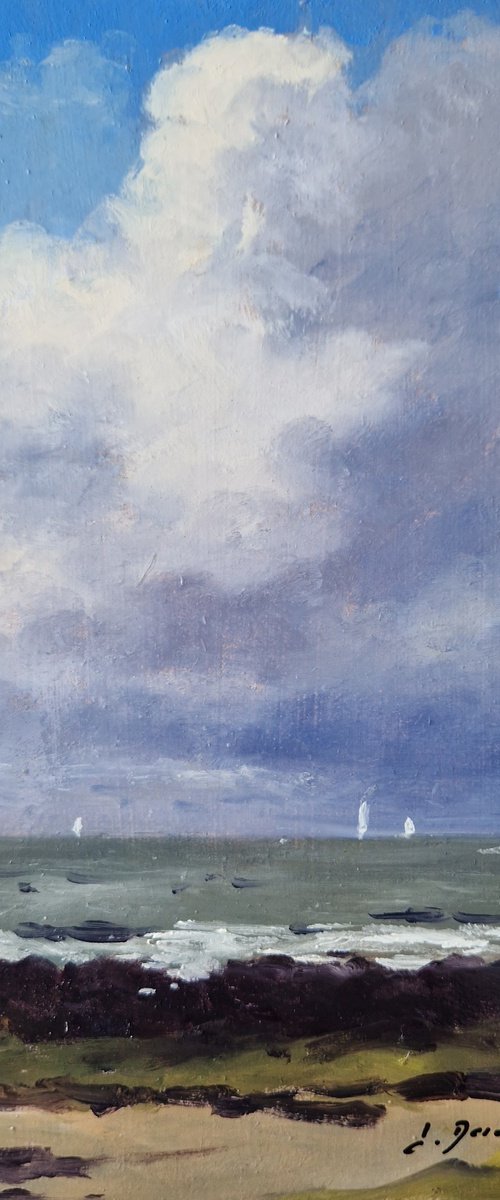 Sailboats in Brittany by José DAOUDAL