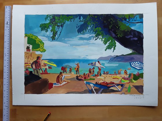 beach scene Mallorca