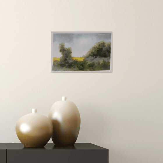 Small abstract landscape painting 1