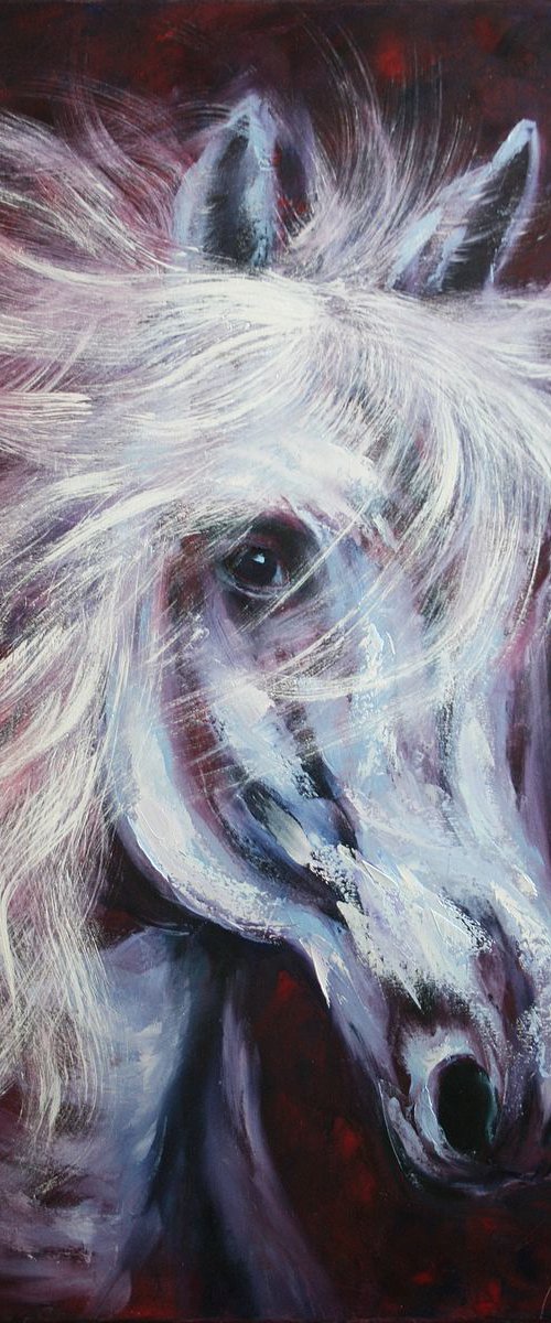 A Instant... A Portrait of a Horse by Salana Art Gallery
