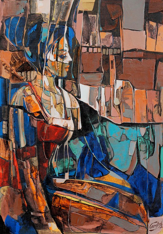 Women painting -The queen