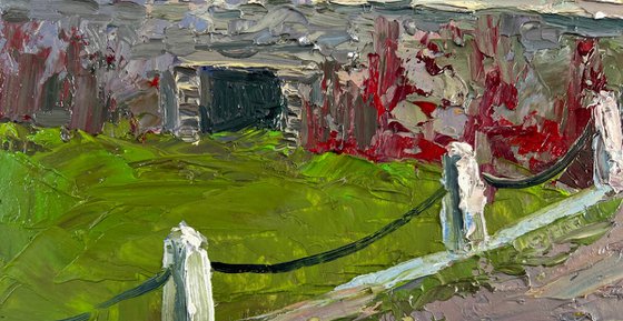 A Mysterious Evening on the Dam in the City