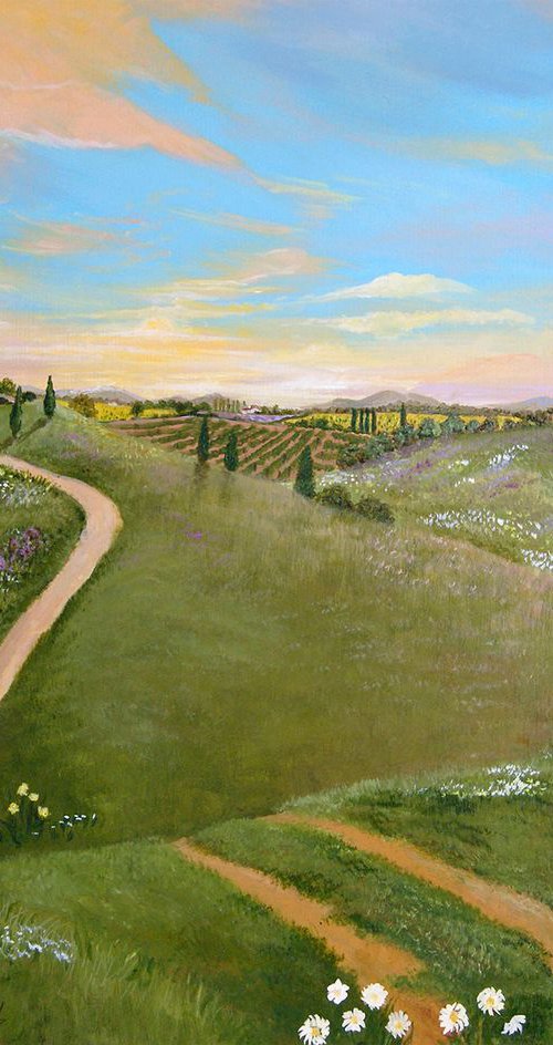 Wild Tuscan Hills by Andrew Cottrell