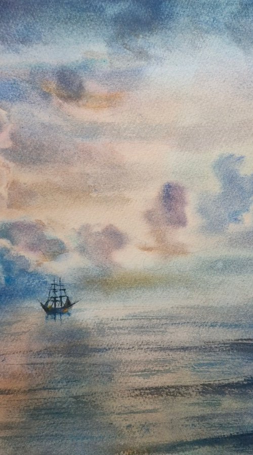 Cloudy Seascape by Bozhidara Mircheva