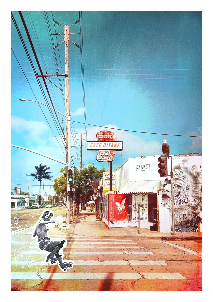 Portrait Print By Anil Mistry, 20 X 28, Into The Groove, Original Artwork