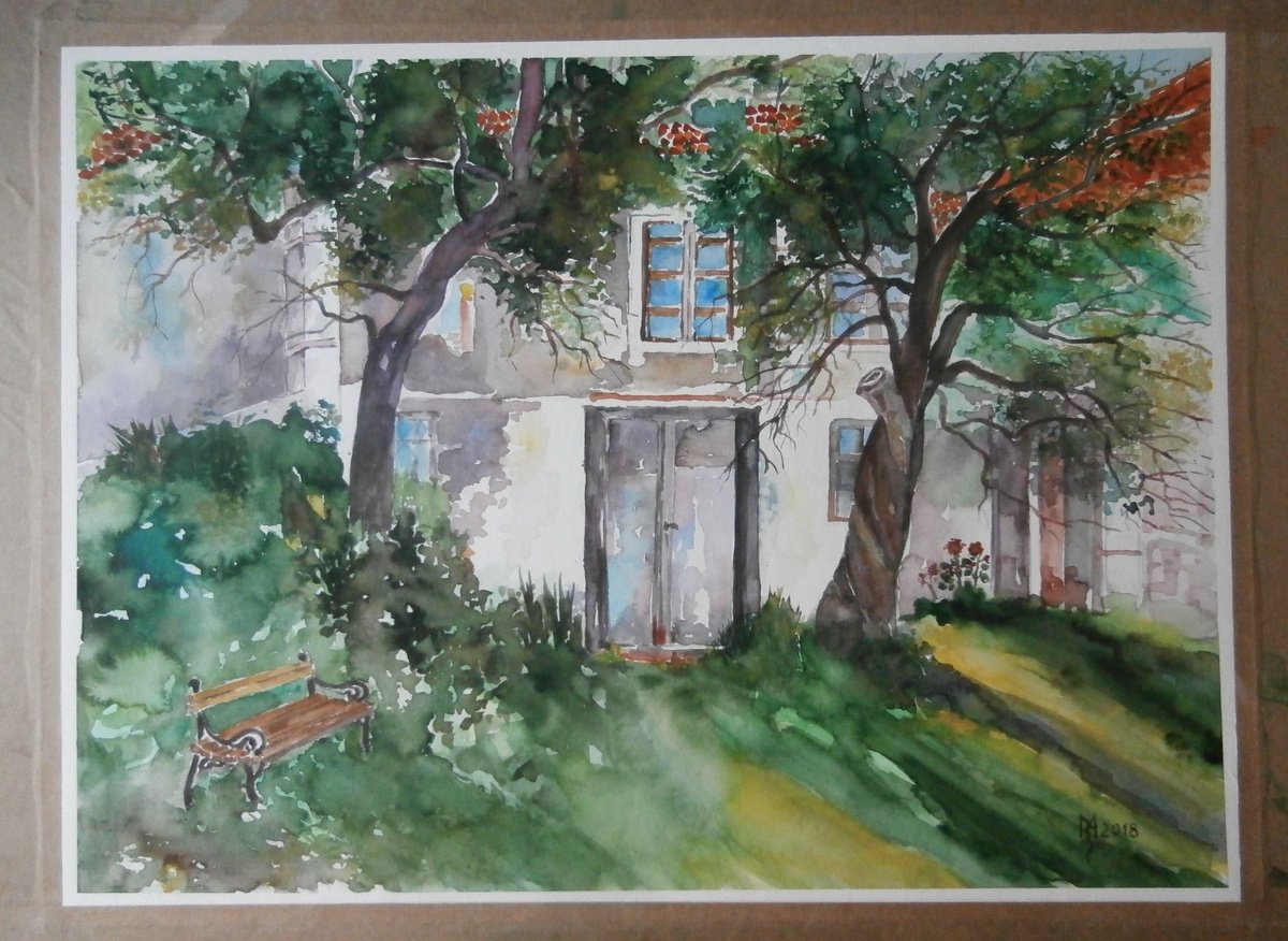 Impressionistic Watercolour , Jard By Zoran Mihajlovic Muza, 17 X 13, Artwork For Sale On Artfinder
