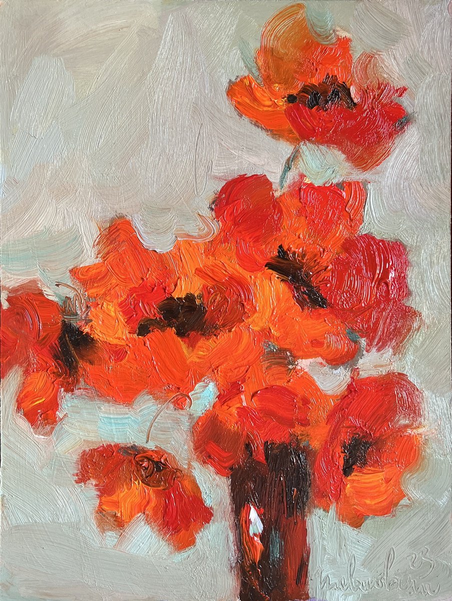 Red Poppies by Isolde Pavlovskaya