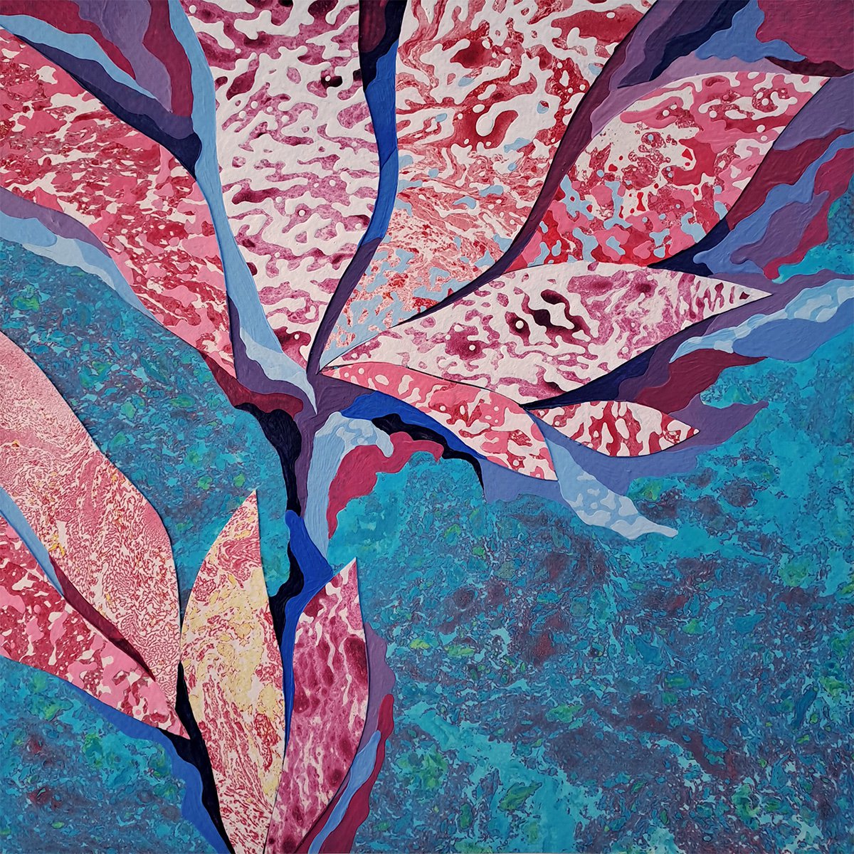 Galaxy Flower By Mariia Raskin, 10 X 10, Artwork For Sale On Artfinder