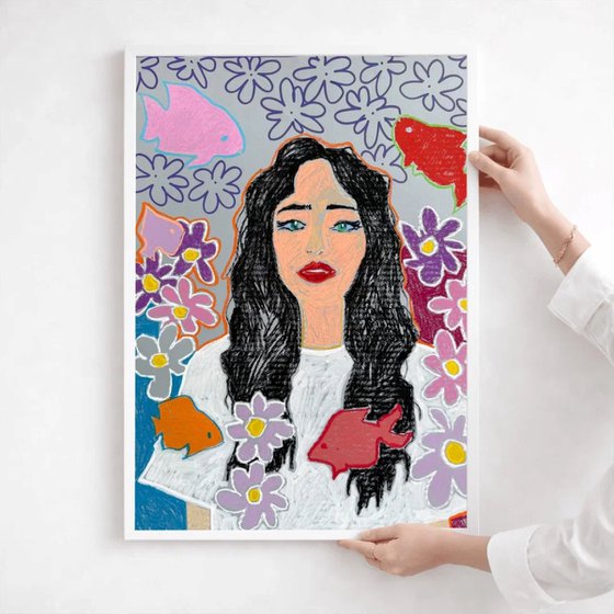 She Dreams in Color and Water