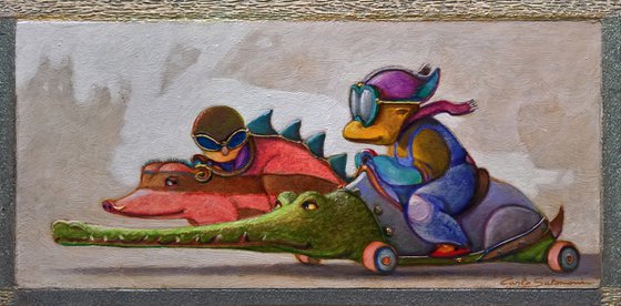 THE RACE - ( 22,5 X 46 cm )