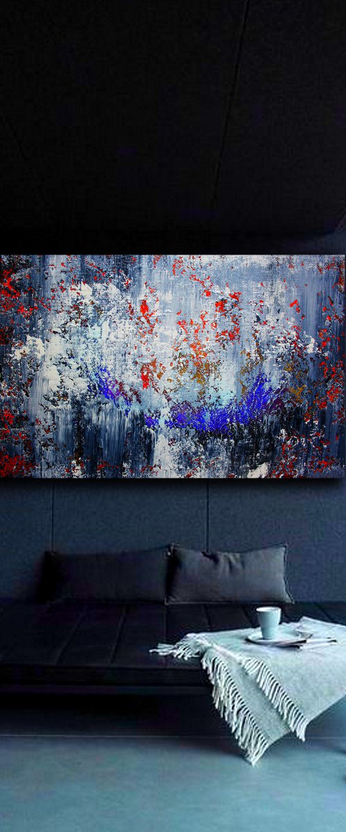 150x100cm. / abstract painting / Abstract 1130 by Alex Senchenko