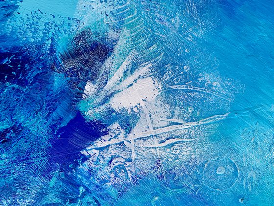 Avalon - XL LARGE,  ABSTRACT ART – EXPRESSIONS OF ENERGY AND LIGHT. READY TO HANG!
