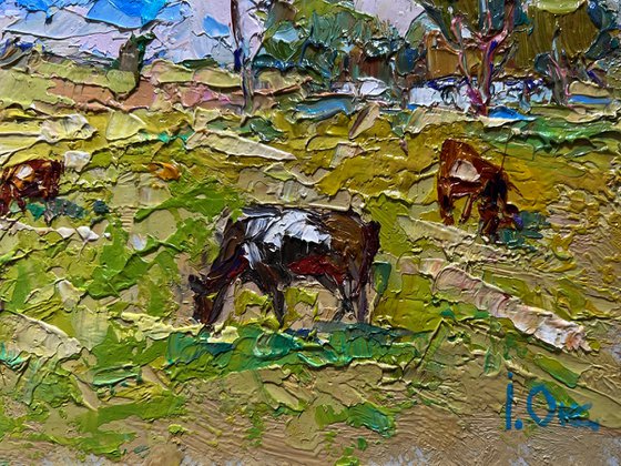 On a hot day in the field