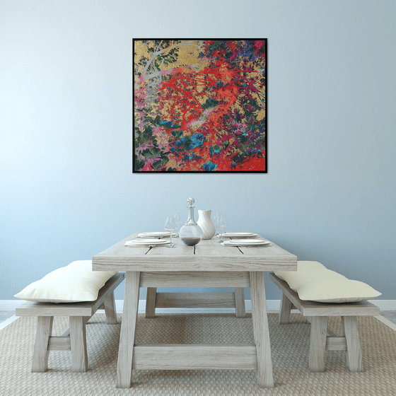 Coral & Gold Magnolia