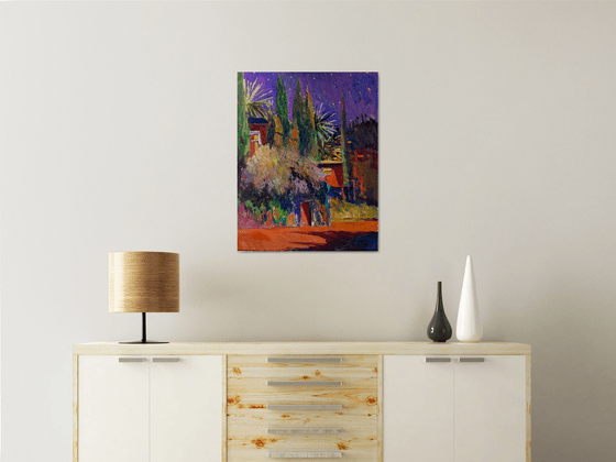 NIght in Suburbs. California