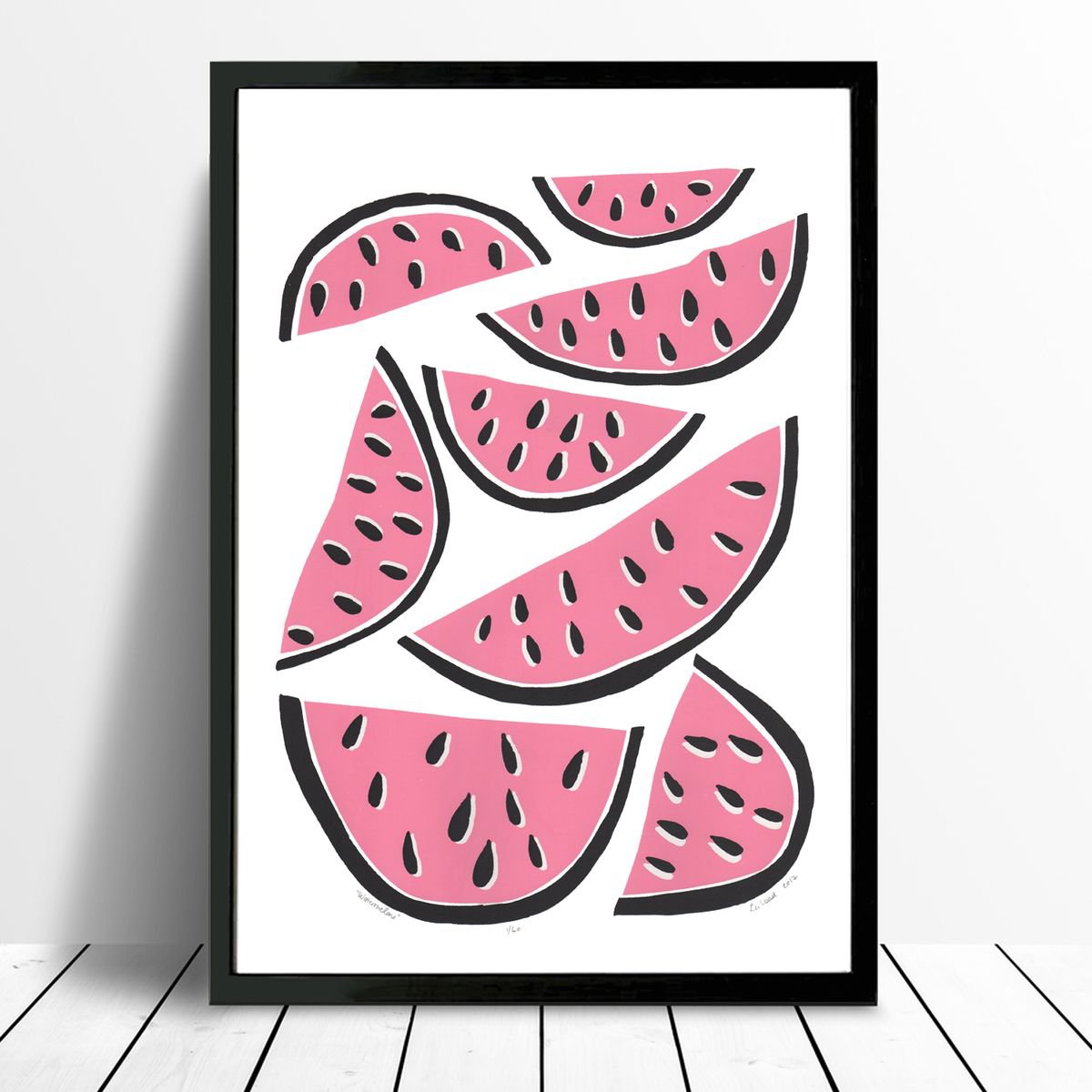 Watermelons - Framed - FREE UK Delivery by Lu West