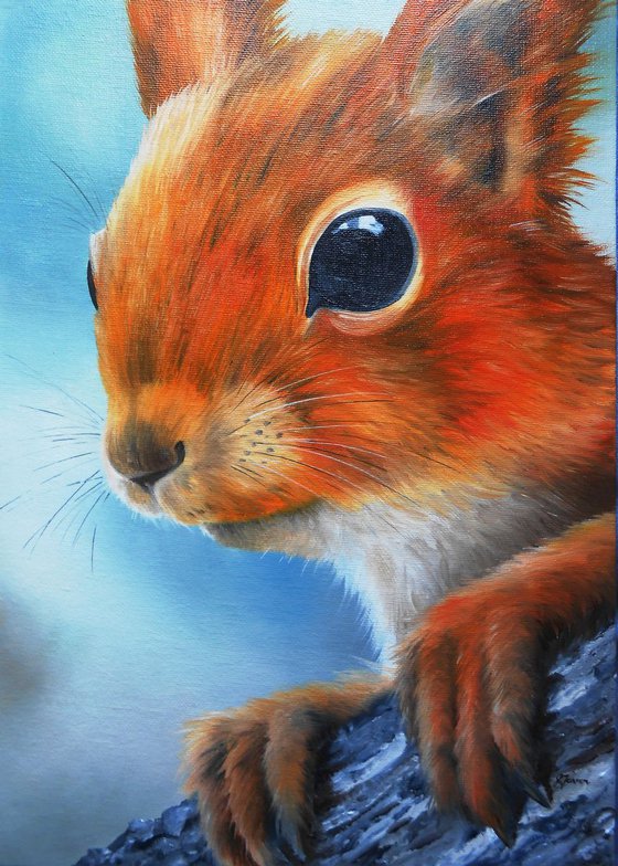Squirrel #6 10x14