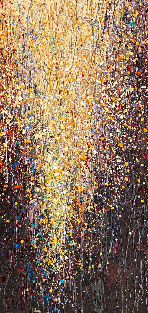 Golden Rain - Yellow by Bogdana Antoniuk