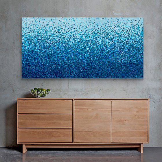 The Maroubra Water Dance 152 x 76cm acrylic on canvas