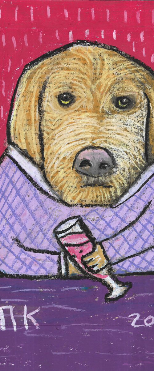 Drinking dog #102 by Pavel Kuragin