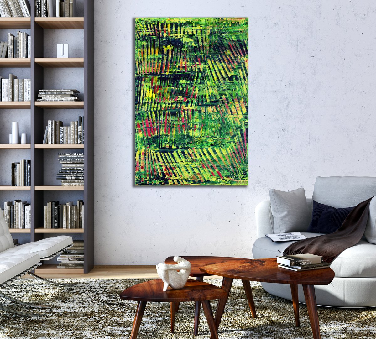 A Forest Song (Faces Of Green) 6 By Nestor Toro, 24 X 36, Artwork For Sale On Artfinder