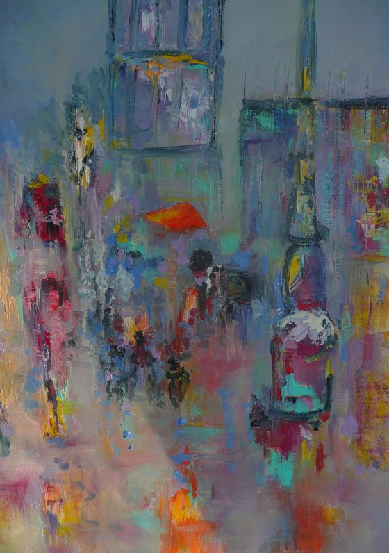 Londoners in the Rain