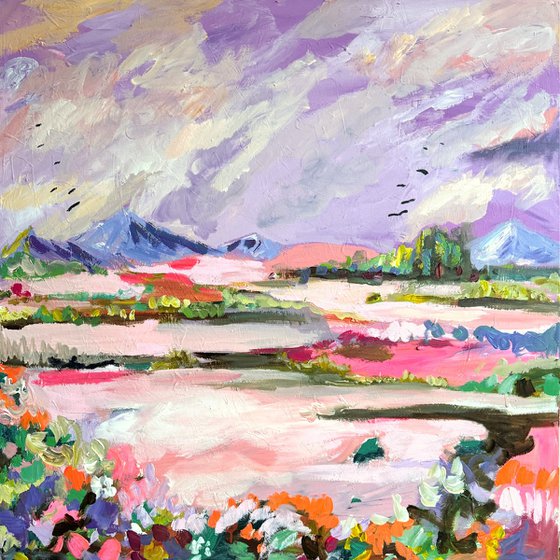 Abstract contemporary landscape
