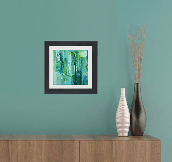 Abstraction #8 - Framed and ready to hang - original abstract painting