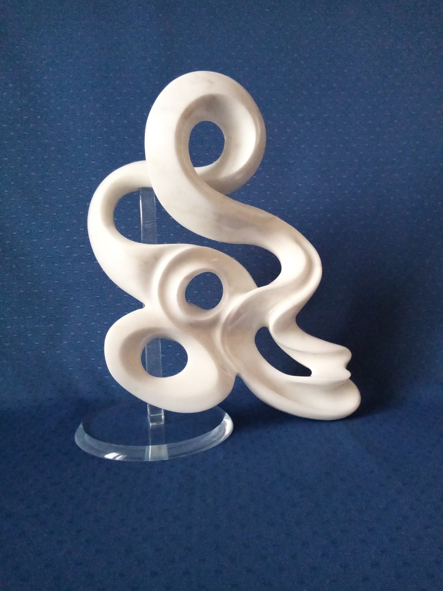 Abstract Stone Sculpture By Massimiliano Capraro, 11 X 15", Harry, Original Artwork