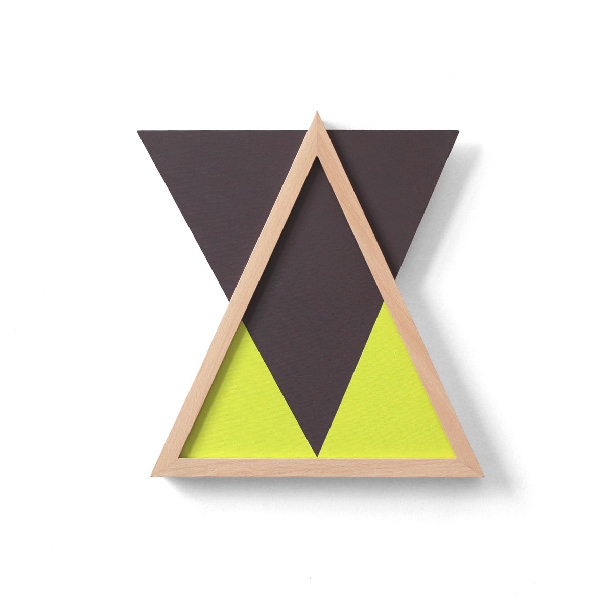 Geometric Abstract Acrylic Painting By Martin Singer, 12 X 13", Ct3T-23, Original Artwork