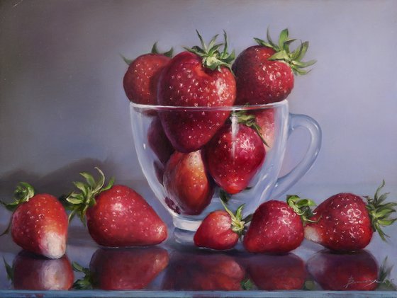 "Still life with strawberries"