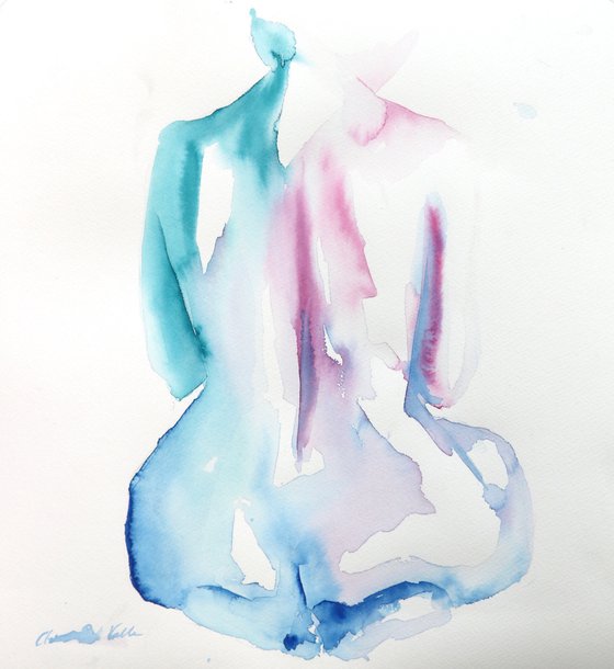 Nude painting "In Fluid Form VII"