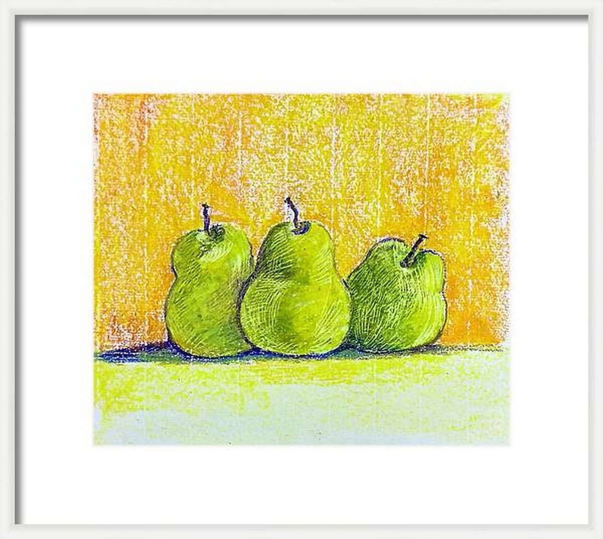 Still life with Three Pears by Asha Shenoy