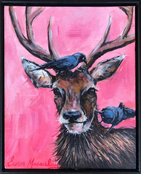 Stag and Crows