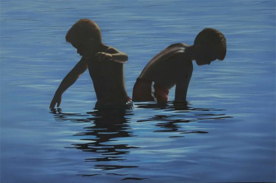 Water Boys Acrylic painting by Vicki Des Jardins | Artfinder