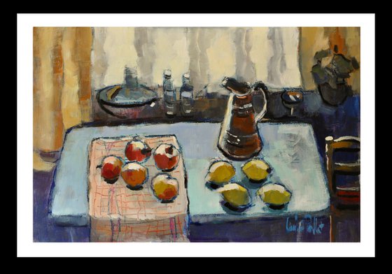 Still Life with Apples and Lemons
