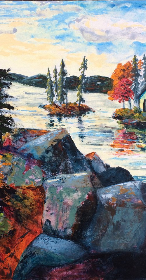 The bay of islets, #206 by Jules Morissette