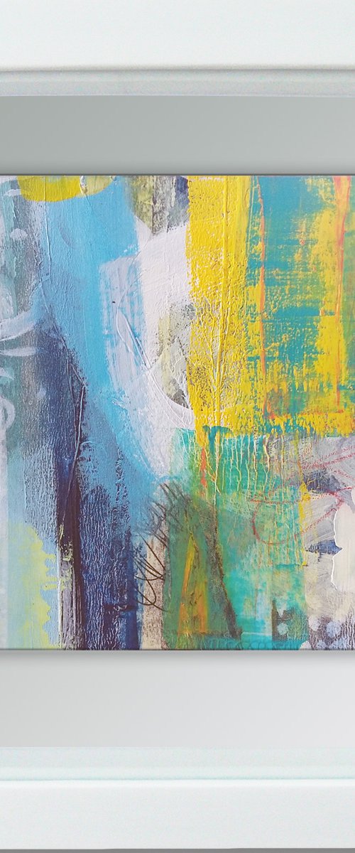 Vérité #2 -  Framed ready to hang original abstract by Carolynne Coulson