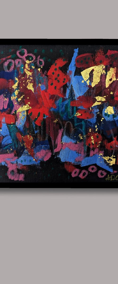 Gold abstract N7 by Alena Kuschnereit