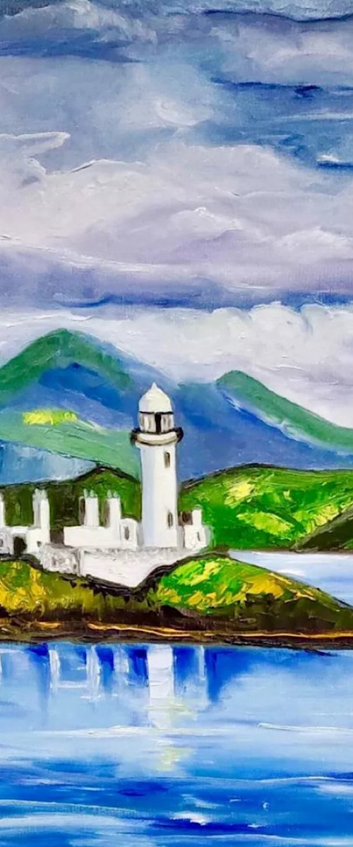 Lismore Lighthouse Scotland by Olga Koval