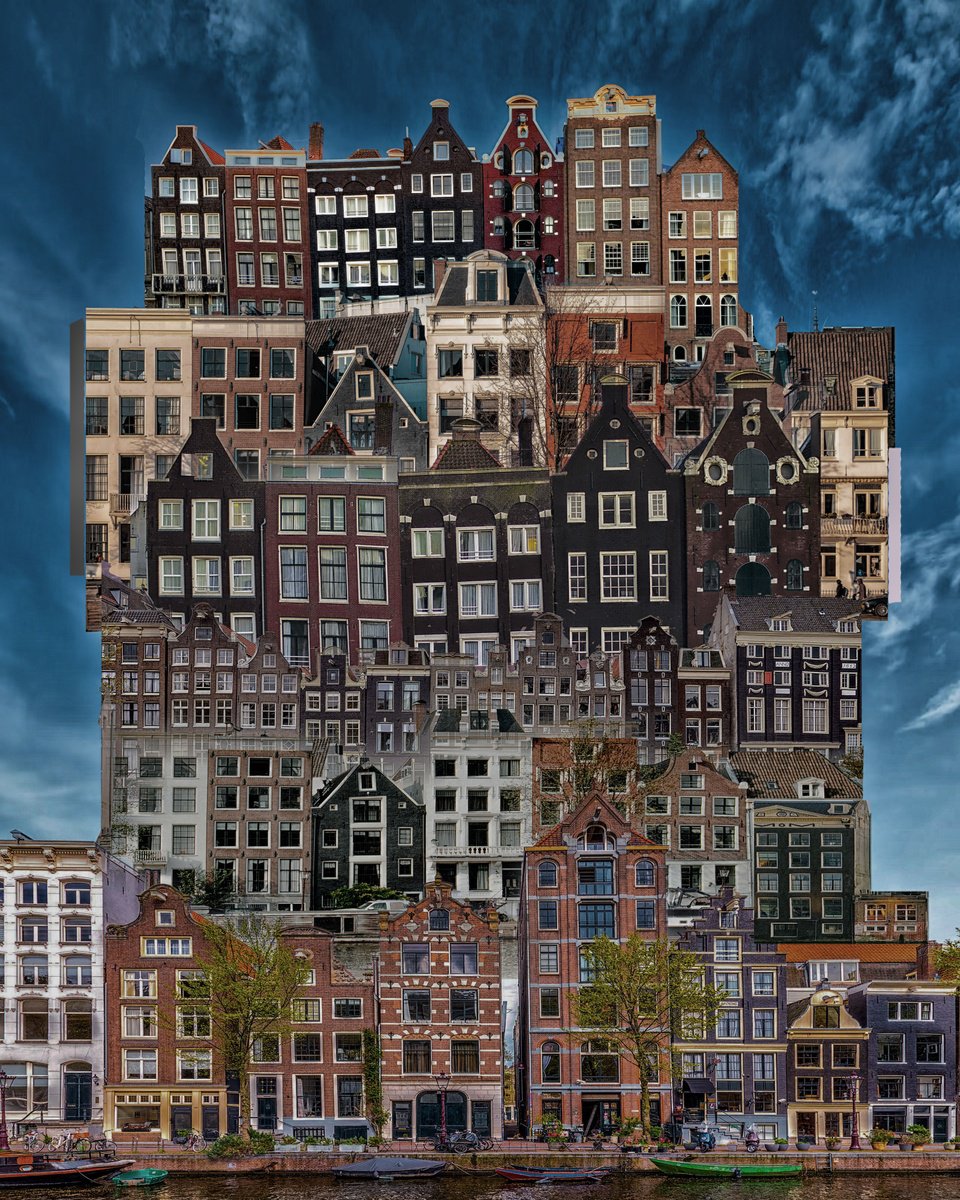 Surrealistic Photograph , Amsterdam View 16252 By Geert Lemmers Fpa, 31 X 39, Artwork For Sale On Artfinder