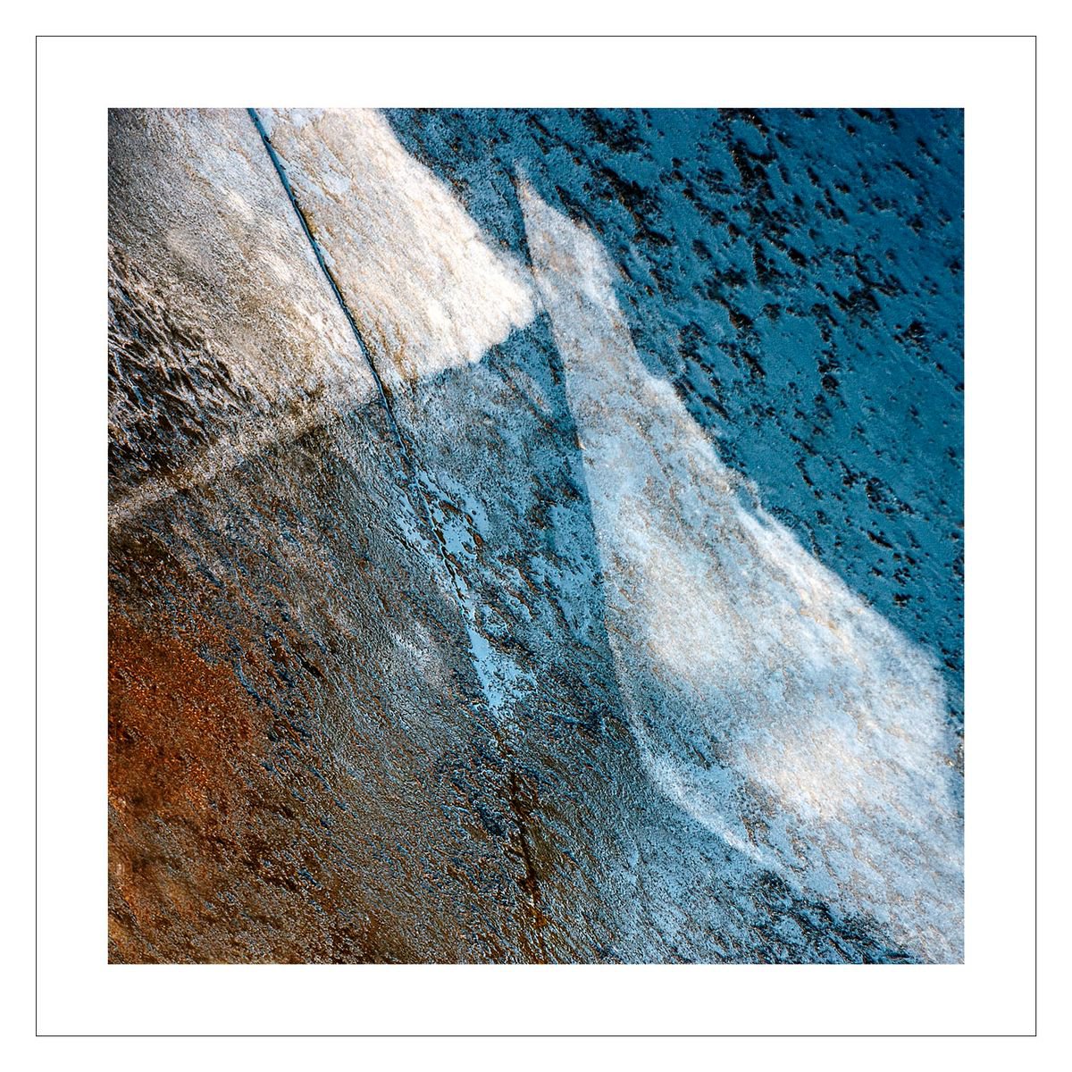 Abstract Photograph By Beata Podwysocka, 20 X 20, Out Of The Ice 1, Original Artwork
