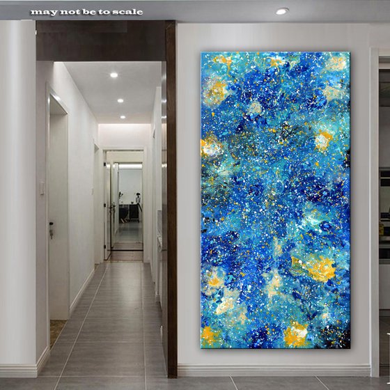 Blue Abstract - Large Abstract Painting