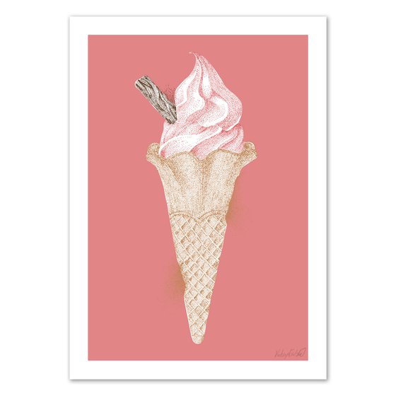 99p - Ice cream Illustration